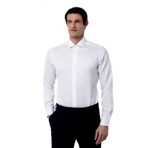 XACUS Camicia Uomo Twill Tailor Custom Fit 11807011 Colore Bianco