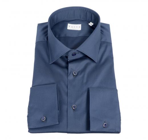 XACUS Camicia Uomo Stretch Bottoni In Metallo Polsi Doppio Uso 11717774 Colore Blu