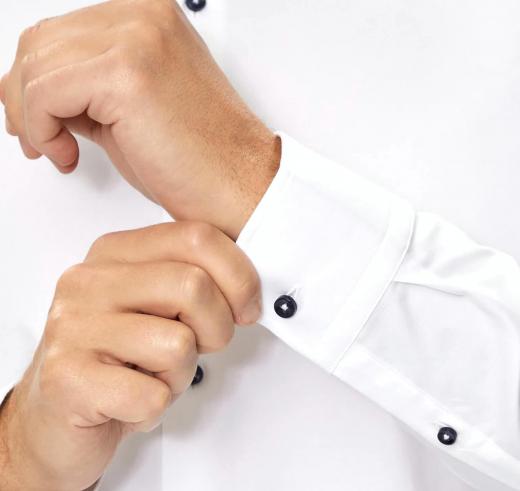 BOSS Camicia Uomo Slim Fit In Twill Di Cotone Elasticizzato H HANK kent C1 214 50519867 Colore Bianco