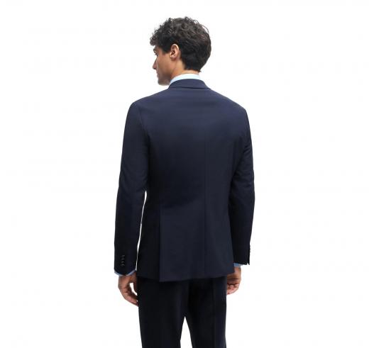 BOSS Giacca Uomo Slim Fit in Lana Vergine Elasticizzata H-Huge 50482734 Colore Blu