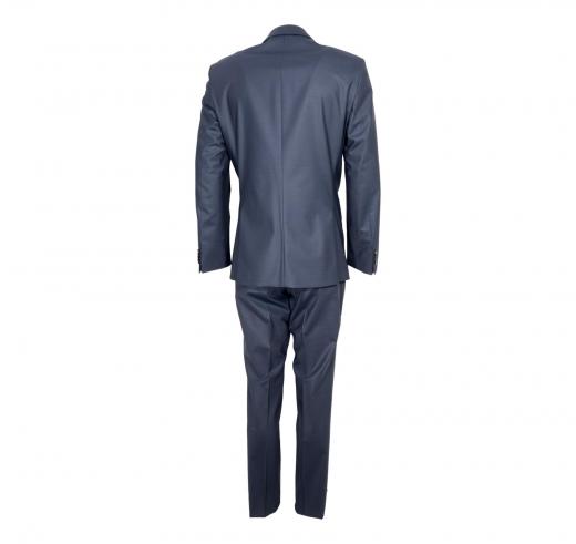BOSS Abito Uomo Slim Fit In Misto Lana Con Micromotivo 50534913 Colore Blu