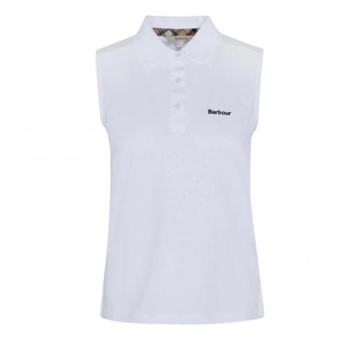 BARBOUR Polo Donna Senza Maniche Bowford LML0888WH11 Colore Bianco