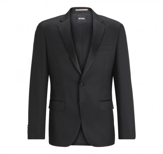 BOSS Giacca Da Smoking Slim Fit in serge di lana vergine  Modello H-Huge-Tux-N-B1 50469191 Colore Nero