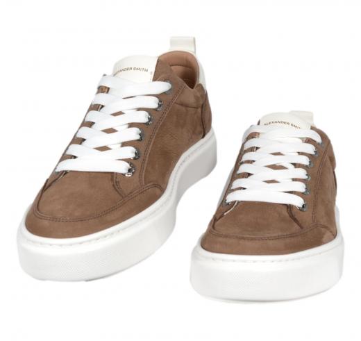 ALEXANDER SMITH Sneakers Uomo Bond Man BDM3258 OWT Colore Bianco Marrone