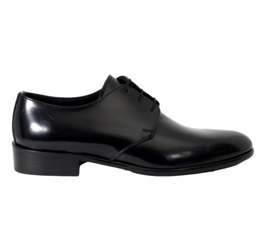 ALTO LIVELLO Scarpe Uomo Modello Derby in Pelle Abrasivata 811 Colore Nero