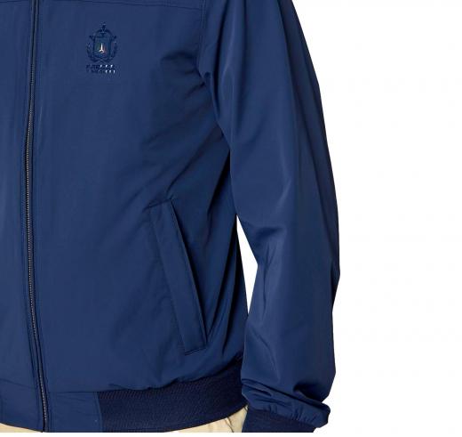 AERONAUTICA MILITARE Sailor Jacket in Gabardina Tecnica AB2210 Colore Blu Navy
