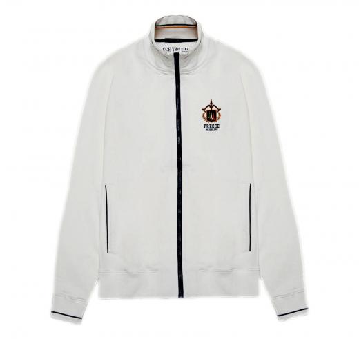 AERONAUTICA MILITARE Felpa Uomo Frecce Tricolori con Ricamo FE1990 Colore Bianco