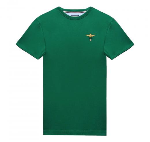 AERONAUTICA MILITARE T Shirt Uomo Girocollo Basica In Cotone TS1580J372 Colore Verde