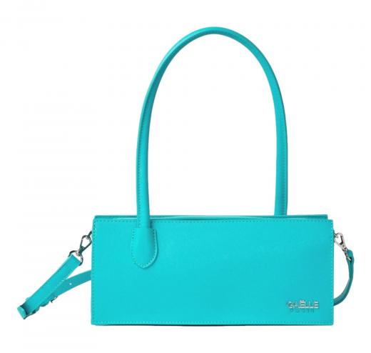 GAELLE PARIS Borsa Donna Reg Shoulder Strap Con Logo In Metallo GAACW02236 Colore Turchese