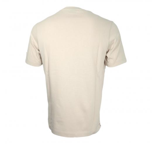 PAUL SHARK T-Shirt Uomo In Cotone Con Patch E Ricami 25411087 Colore Beige