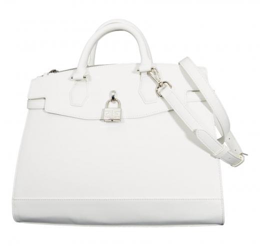 GAELLE PARIS Borsa Donna Reg Hand Bag In Ecopelle Liscio E Lucchetto GAACW02227 Colore Bianco