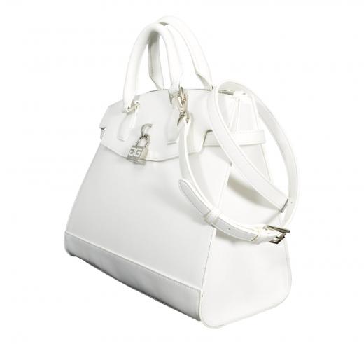 GAELLE PARIS Borsa Donna Reg Hand Bag In Ecopelle Liscio E Lucchetto GAACW02227 Colore Bianco
