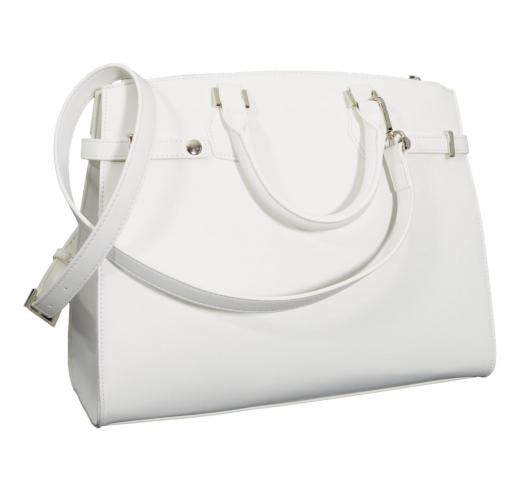 GAELLE PARIS Borsa Donna Reg Hand Bag In Ecopelle Liscio E Lucchetto GAACW02227 Colore Bianco
