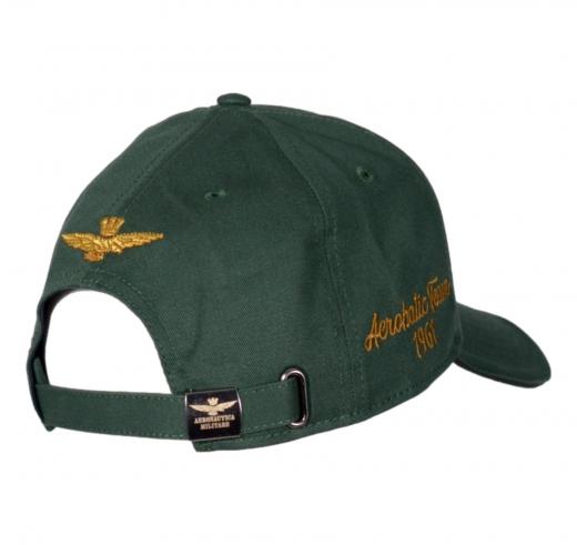 AERONAUTICA MILITARE Cappellino Uomo Ricamato Frecce Tricolori HA1209 Colore Verde