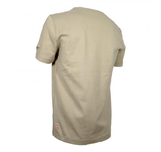 AERONAUTICA MILITARE T Shirt Uomo Con Patch Frecce Tricolori TS2411 Colore Beige