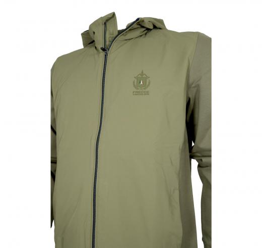 AERONAUTICA MILITARE Giacca Uomo Ibrida Con Cappuccio Removibile AF499F559 Colore Verde