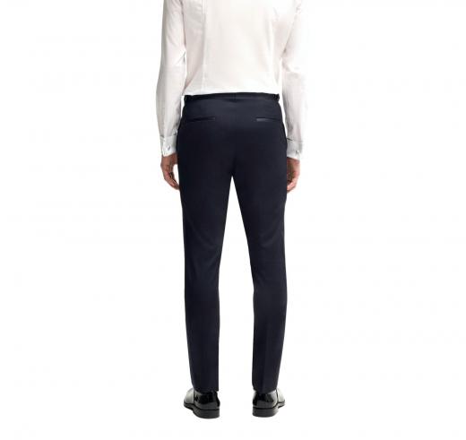 BOSS Smoking in Misto Lana con Rifiniture in Misto Seta Modello H-Huge-2Pcs-S-Tux252 50540766 Colore Blu scuro
