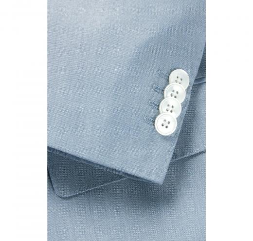 BOSS Abito Uomo Slim Fit In Misto Lana H Huge 50540759 Colore Celeste