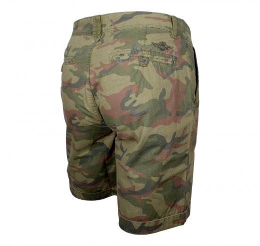 AERONAUTICA MILITARE Bermuda Uomo Mimetico BE251CT3506 Colore Verde Militare