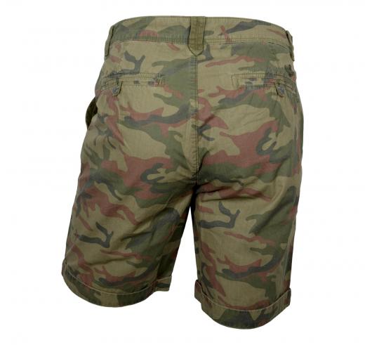 AERONAUTICA MILITARE Bermuda Uomo Mimetico BE251CT3506 Colore Verde Militare