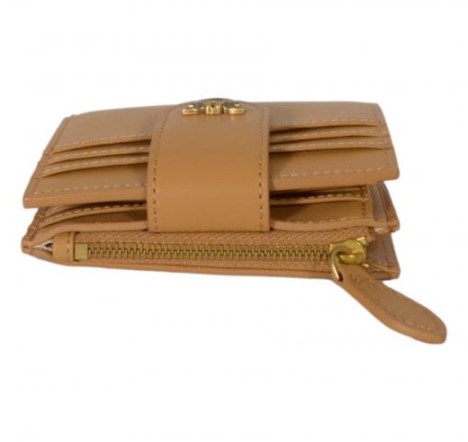 PINKO Portafoglio Donna In Pelle Multi Purpose Wallet 103610 C83Q Colore Cuoio