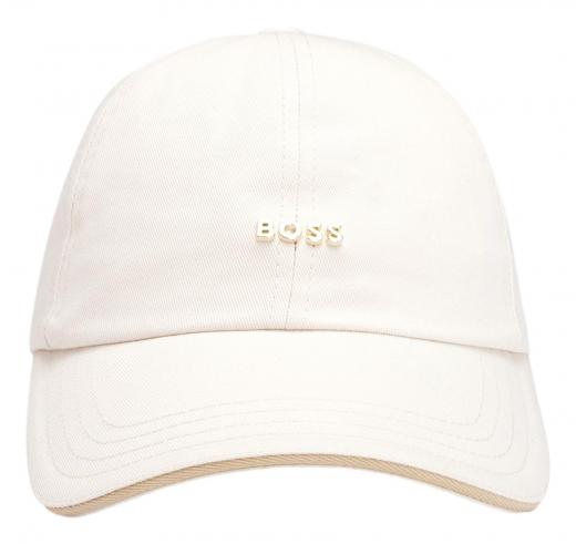 BOSS Cappellino Donna In Twill Di Cotone Con Logo In Metallo Regolabile Ari ME 50533367 Colore Bianco