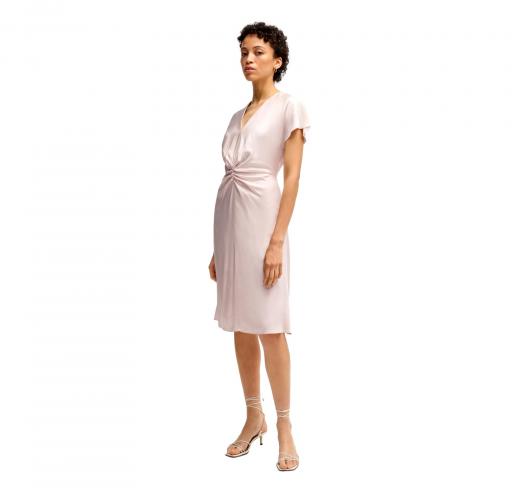BOSS Abito Donna Con Scollo a V e Arricciatura In Vita Dulania 50537964 Colore Rosa Chiaro