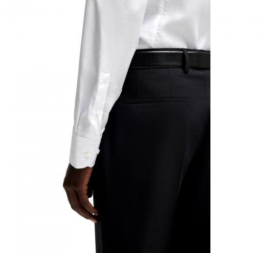 BOSS Camicia Uomo Slim Fit Con Jacquard a Foglia H HANK kent C1 214 50539245 Colore Bianco