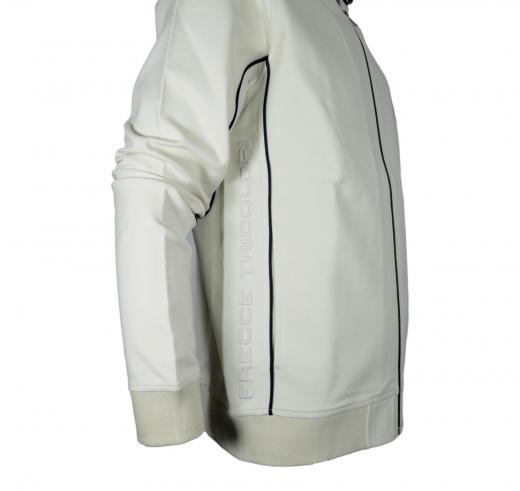 AERONAUTICA MILITARE Felpa Aperta con Cappuccio Frecce Tricolori FE2014 Colore Bianco