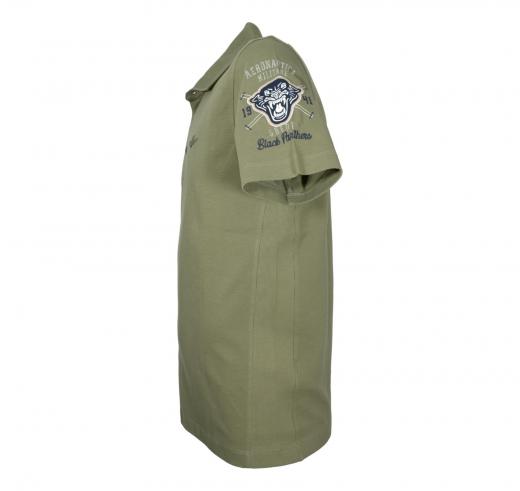 AERONAUTICA MILITARE Polo Uomo Basica In Cotone Manica Corta PO1866P310 Colore Verde