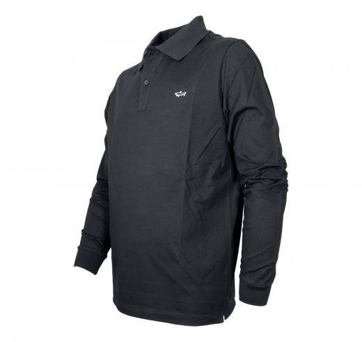 PAUL SHARK Polo Uomo Manica Lunga In Pique Di Cotone C0P1229 011 Colore Nero