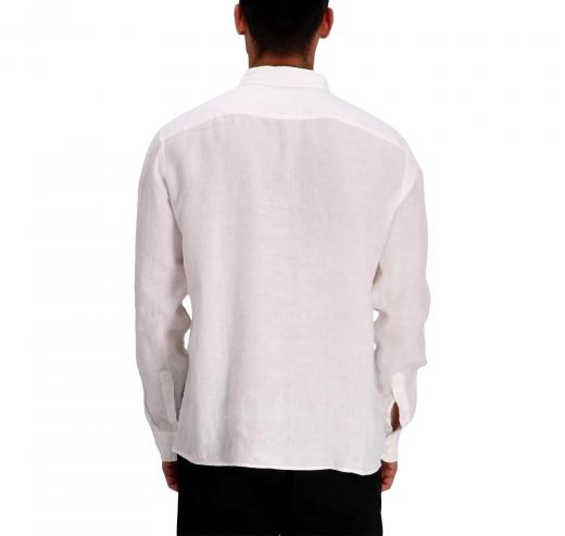 BOSS Camicia Uomo Button Down Slim Fit In Lino H Roan BD E C1 243 50520283 Colore Bianco