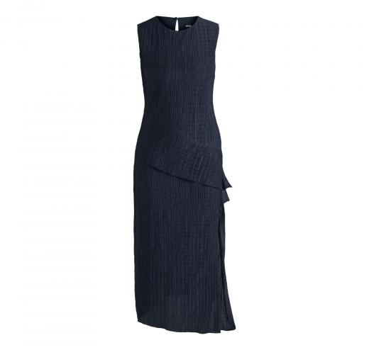BOSS Abito Donna Plisse Con Effetto a Strati Elanno 50540848 Colore Blu Scuro