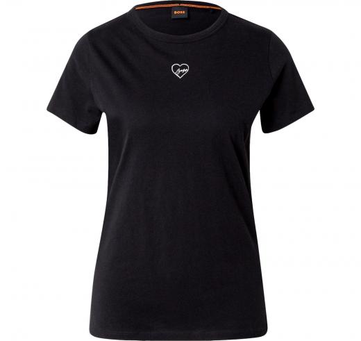 BOSS T Shirt Donna Con Logo Ricamato MODELLO C_Elogo_21 50540260 001 Colore Nero