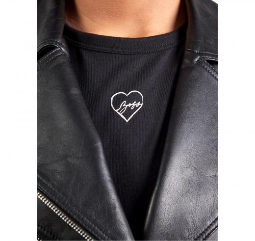 BOSS T Shirt Donna Con Logo Ricamato MODELLO C_Elogo_21 50540260 001 Colore Nero