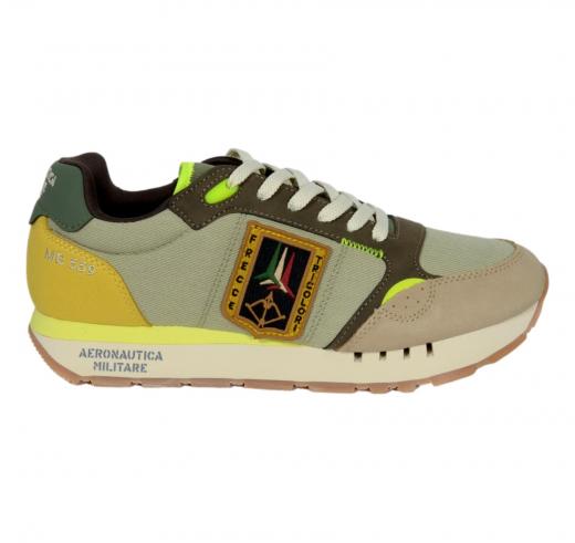 AERONAUTICA MILITARE Sneakers Sportiva Uomo Frecce Tricolori CT3331 Colore Verde Chiaro