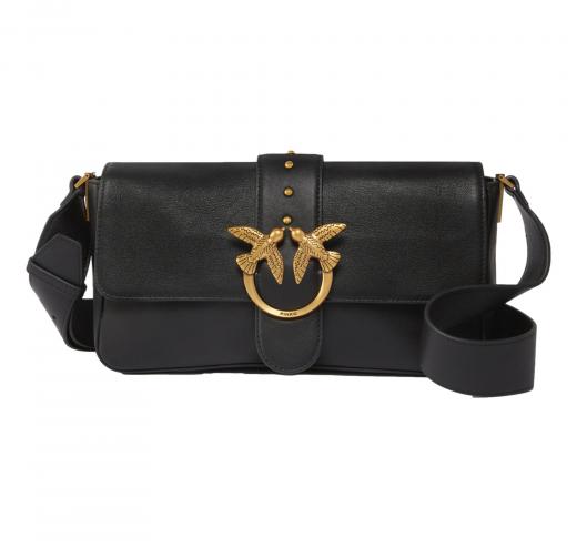 PINKO Borsa Donna Love One Classic Slouchy Morbida a Spalla 104524 Z99Q Colore Nero