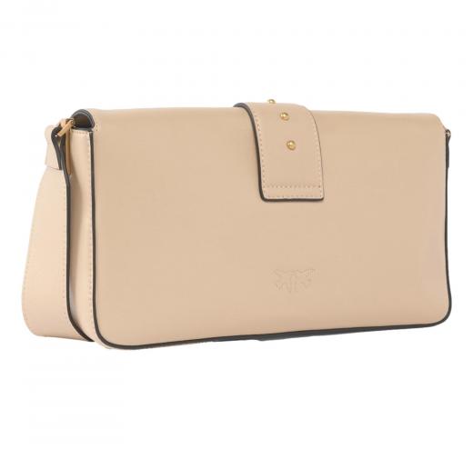 PINKO Borsa Donna Love One Classic Slouchy Morbida a Spalla 104524 C50Q Colore Beige