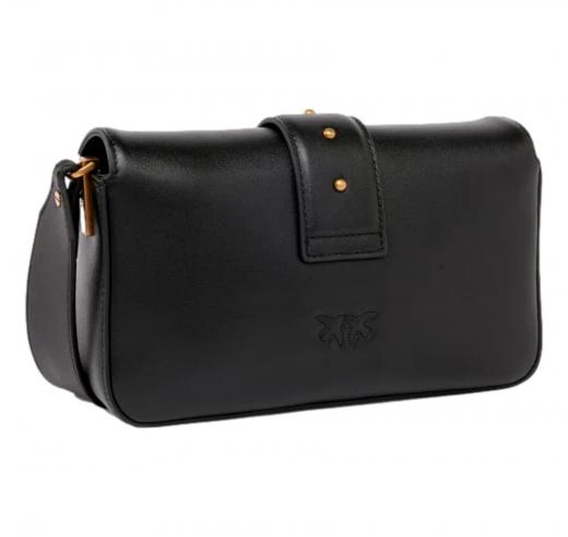 PINKO Borsa Donna Love One Mini Slouchy Vitello Morbido 104340 Z99Q Colore Nero