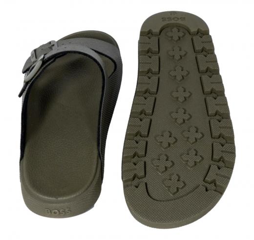 BOSS Sandali All Gender Con Doppia Fascia e Tomaia Lavorata Surfley Sand dmpr N 50505540 Colore Verde