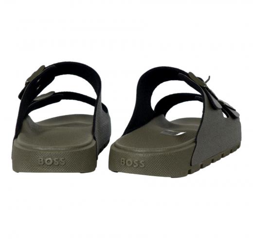 BOSS Sandali All Gender Con Doppia Fascia e Tomaia Lavorata Surfley Sand dmpr N 50505540 Colore Verde