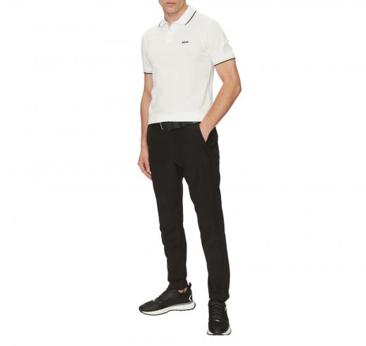 BOSS Polo Uomo In Pique Di Cotone Paul 50506193 Colore Bianco