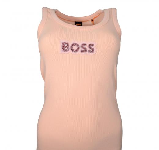 BOSS Canotta Donna In Cotone Elasticizzato A Coste C Ematite 50536985 Colore Rosa