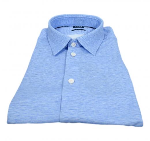 BOSS Camicia Uomo Slim Fit P ROAN kent C1 233 50533574 Elasticizzata Colore Celeste