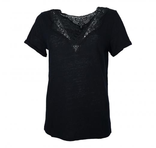 BOSS T Shirt Donna In Puro Lino C Elaria 50540626 Colore Nero