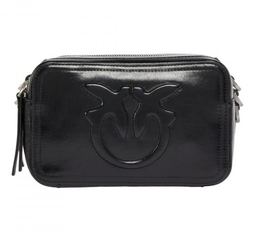 PINKO Borsa Donna Carrie Camera Bag Classic Calf 104336 Z99S Colore Nero