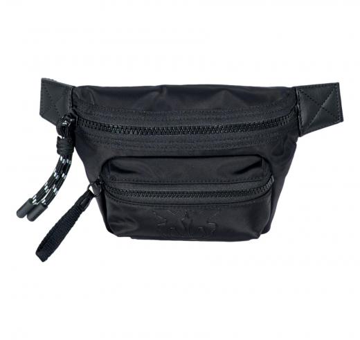 PINKO Mini Marsupio Donna In Tessuto Riciclato Con Uccellini 104939 Z99B Colore Nero