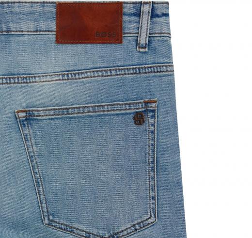 BOSS Jeans Delaware Uomo Slim Fit in Denim Stretch Blu Modello 50524009