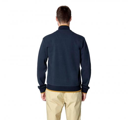AERONAUTICA MILITARE Felpa Uomo Color Block In Interlock e Pique' FE2011 Colore Blu Multicolor