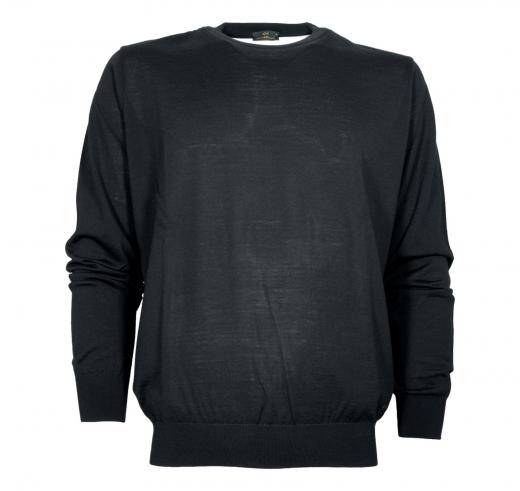 PAUL SHARK Maglia Uomo Girocollo In Lana Merino Extra Fine Winter Summer 99311015 011 Colore Nero